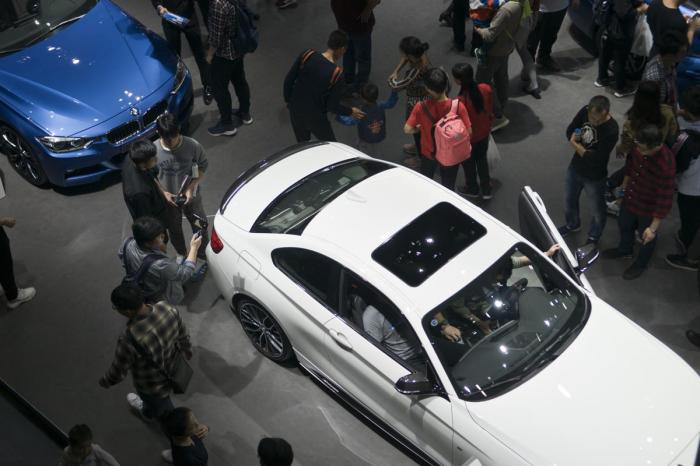 数据显示，2018 年中国汽车销量按年减少5.8%，今年一季度这一数字扩大到10.5%。（陈东球 摄）